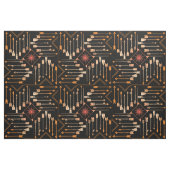 Boho Pfeile und Sun V2 Orange Black ID748 Stoff (Fat Quarter (45,7 x 55,9 cm))