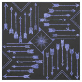 Boho Pfeile und Sun V5 Violet Black ID748 Stoff (Muster)