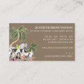 Boho Pferde Schafe Hund Katze Bird Rabbit Duck Pal Visitenkarte (Rückseite)