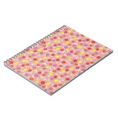 Boho Pfirsich Pastell Blumenmuster Notizblock (Linke Seite)