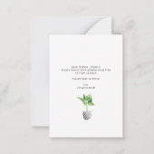 Boho Pflanze Änderung der Adressenverschiebung Ank Mitteilungskarte (Rückseite)