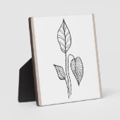 Boho Pflanze Design Fotoplatte (Vorderseite)