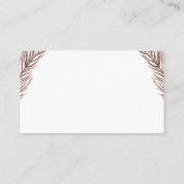 Boho Pflanze Heart Summer Baby Dusche Windel Raffl Begleitkarte (Rückseite)