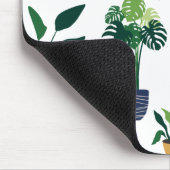 Boho Pflanze Lady Illustration Art Mousepad (Ecke)