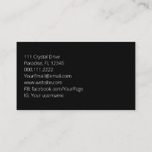 Boho Pflanze Lover Bio Master Gardener Kinderzimme Visitenkarte (Rückseite)