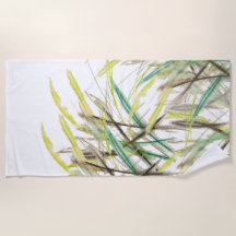 Boho Pflanze Wasserfarbe Handgestrichen