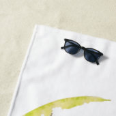 Boho Pflanze Wasserfarbe Handgestrichen Strandtuch (Beispiel)