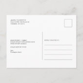 Boho Pflanze Wir haben den Adresswechsel verschobe Ankündigungspostkarte (Rückseite)