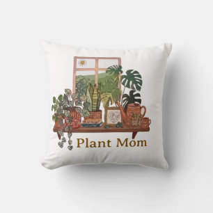 Boho-Pflanzenmutter-Wasserfarbe Innen Garten  Kissen