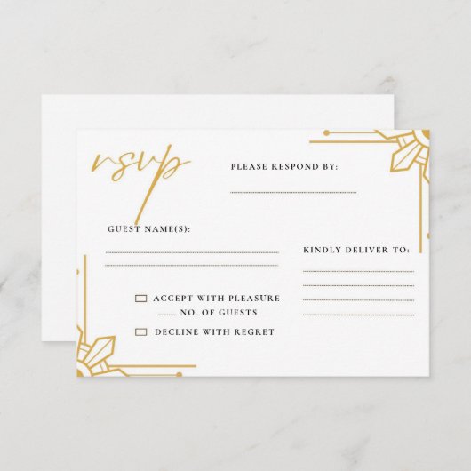 Boho Philippines Sun Wedding RSVP Card Filipino (Vorne/Hinten)