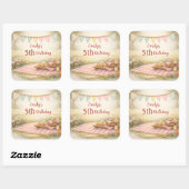 Boho Picnic Party Outdoor Birthday Sticker (Blatt)