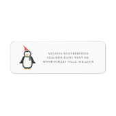 Boho-Pinguin-Chic-Urlaub-Rücksendeadresse (Vorne)