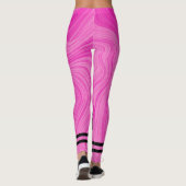 Boho pink Agate Marmor l Workout Niedlich Pink Leggings (Rückseite)