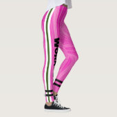 Boho pink Agate Marmor l Workout Niedlich Pink Leggings (Rechts)