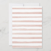 Boho Pink Arch Girl Safari Einladung (Rückseite)