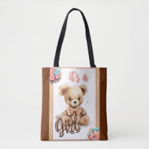 Boho Pink Bear Baby Dusche