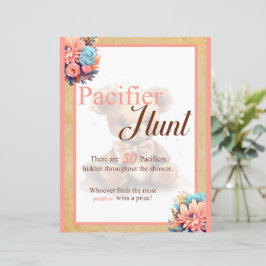 Boho Pink Bear Baby Shower Duck Hunt Spiel