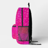 Boho Pink Bedruckter Rucksack (Rechts)