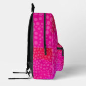 Boho Pink Bedruckter Rucksack (Links)