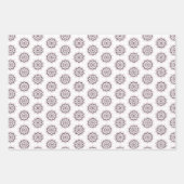 Boho Pink & Black Mandala Geschenkpapier Set (Vorderseite 3)