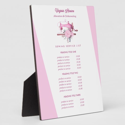 Boho Pink Bläsernähmaschine Nähmaschine Amstress P Fotoplatte (Seite)