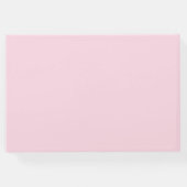 Boho Pink Blue Blumen Hochzeit Personalisierte Blu Gästebuch (Rückseite)