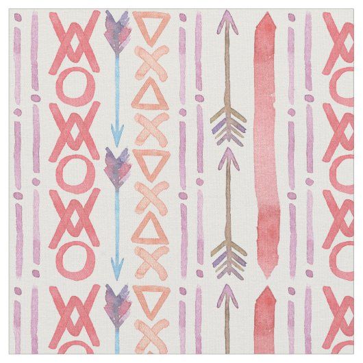 Boho Pink Bold Stoff (Nahaufnahme)