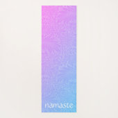 Boho Pink Botanisch Yogamatte (Rückseite)