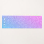 Boho Pink Botanisch Yogamatte (Vorderseite (Horizontal))