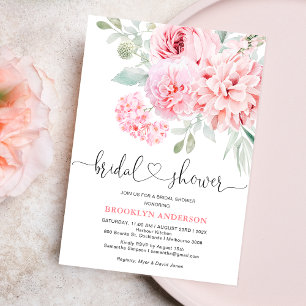 Boho Pink Brautparty Einladung