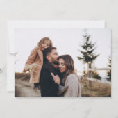 Boho Pink Brown Floral Wedding Save the Date Card Einladung (Rückseite)