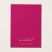 Boho Pink Butterfly Necklace Bracelet Display Card (Rückseite)