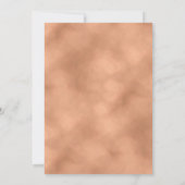 Boho Pink Cactus Rose Gold Brautparty Dusche Einladung (Rückseite)