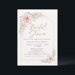 Boho Pink Cactus Rose Gold Brautparty Dusche Einladung<br><div class="desc">Boho Pink Cactus Rose Gold Brautparty Dusche Einladende Imitate Rose Gold moderne Kalligraphie Taco Thema Brautdusche Einladung in einem boho Stil mit zwei schönen rosa blühenden Kakteen Arrangements,  Pampas Gras und einem Line Bogen. Dieses Taco-Thema Brautdusche-Einladung ist ideal für jemanden,  der nach einem böhmischen Einladungs-Design sucht.</div>