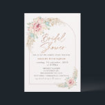 Boho Pink Cactus Rose Gold Brautparty Dusche Einladung<br><div class="desc">Boho Pink Cactus Rose Gold Brautparty Dusche Einladende Imitate Rose Gold moderne Kalligraphie Taco Thema Brautdusche Einladung in einem boho Stil mit zwei schönen rosa blühenden Kakteen Arrangements,  Pampas Gras und einem Line Bogen. Dieses Taco-Thema Brautdusche-Einladung ist ideal für jemanden,  der nach einem böhmischen Einladungs-Design sucht.</div>