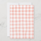 Boho Pink Camping Thema Mädchen Geburtstag Einladung (Rückseite)