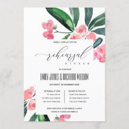 BOHO PINK CHRIST THORN BLOOM PROBE DINNER EINLADUNG