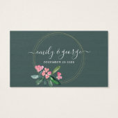 BOHO PINK CHRIST THORN BLOOM WEDING GETRÄNKTICKET (Rückseite)