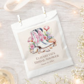 Boho Pink Cowgirl Cowgirl Boots Brautparty Geschenktütchen (Ausgeschnitten)