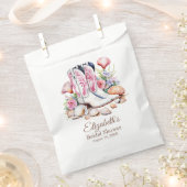 Boho Pink Cowgirl Cowgirl Boots Brautparty Geschenktütchen (Ausgeschnitten)