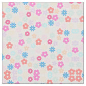 Boho Pink Daisy Blume Pattern Stoff (Nahaufnahme)