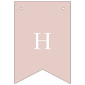 Boho Pink Daisy Happy Birthday Floral Wimpelkette (Zweite Fahne)