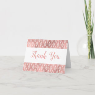 Boho Pink Danke Diamond Roségold Stammes-