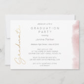 Boho Pink Dream Catcher Foto Graduation Party Einladung (Vorderseite)