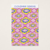 Boho Pink Earring Necklace Juwelier Display Card (Vorderseite)