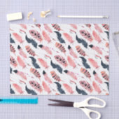 Boho Pink Feathers Seidenpapier (Handwerk)