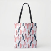 Boho Pink Feathers Tasche (Vorderseite)