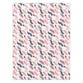 Boho Pink Feathers Tischdecke (Vorderseite)