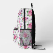 BoHo Pink Floral Bedruckter Rucksack (Rechts)