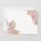 Boho Pink Floral Girl FIRST Heilige Kommune Kreuz Dankeskarte (Rückseite)